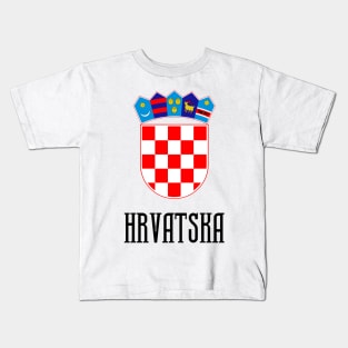 Hrvatska Croatian Coat of Arms Kids T-Shirt